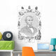 Portrait Abraham Lincoln Formed Wall Decal