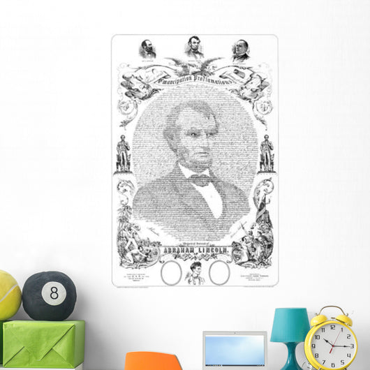 Portrait Abraham Lincoln Formed Wall Decal