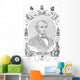 Portrait Abraham Lincoln Formed Wall Decal