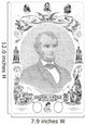 Portrait Abraham Lincoln Formed Wall Decal