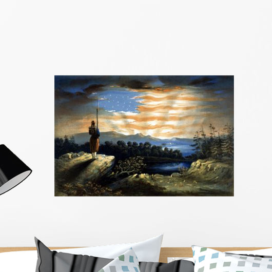 Vintage Civil War Painting Wall Decal Design 2
