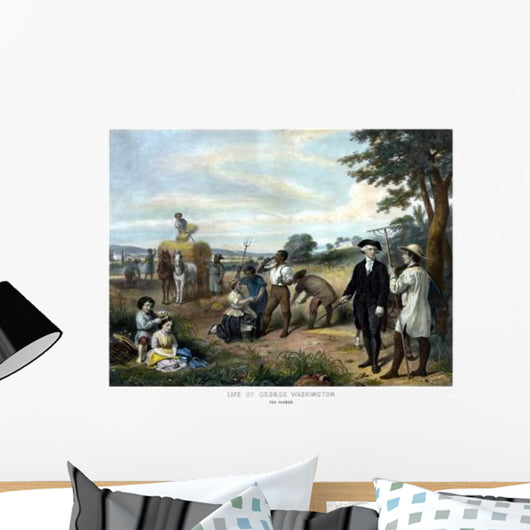 Vintage American History Print Wall Decal Design 17
