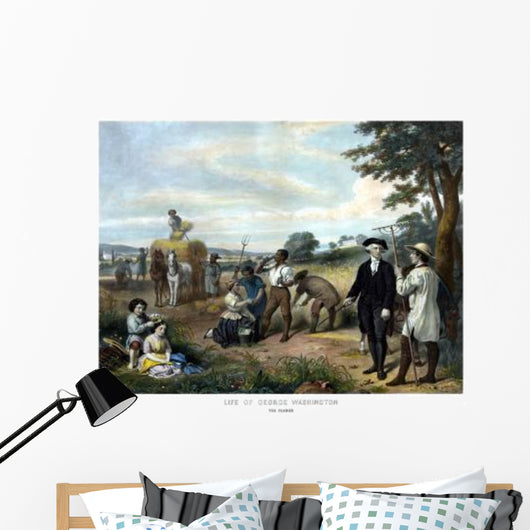 Vintage American History Print Wall Decal Design 17