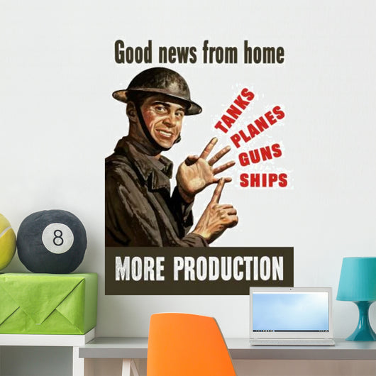 Vintage World War Ii Wall Decal Design 49