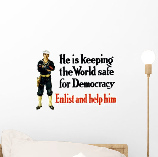 Vintage World War One Wall Decal Design 19