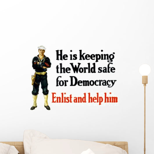 Vintage World War One Wall Decal Design 19