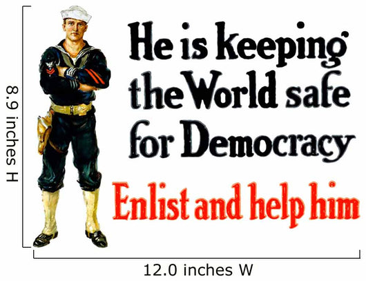 Vintage World War One Wall Decal Design 19