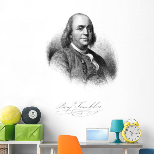 Vintage American History Print Wall Decal