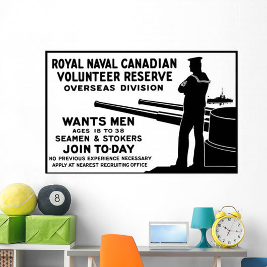 Vintage World War One Wall Decal Design 6