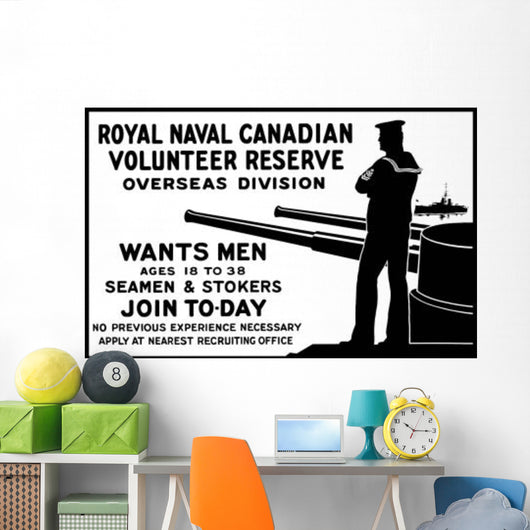 Vintage World War One Wall Decal Design 6