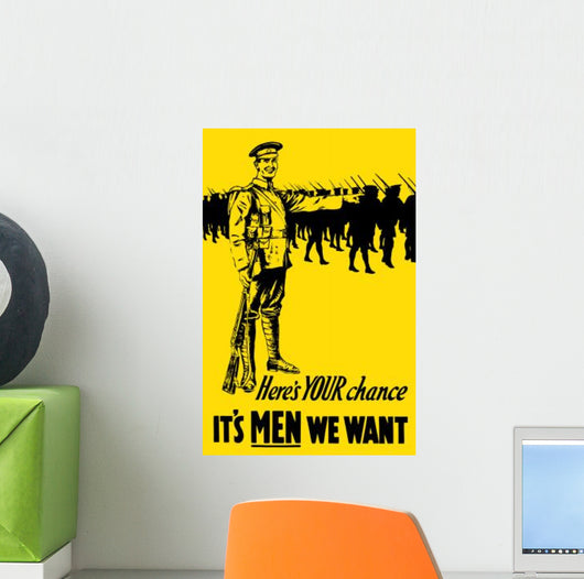 Vintage World War One Wall Decal Design 5