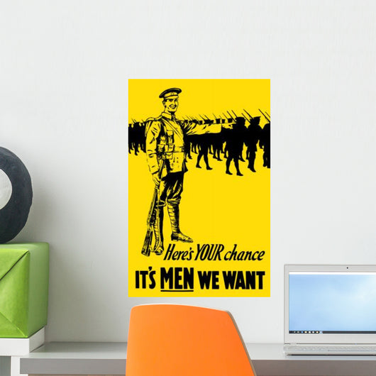 Vintage World War One Wall Decal Design 5