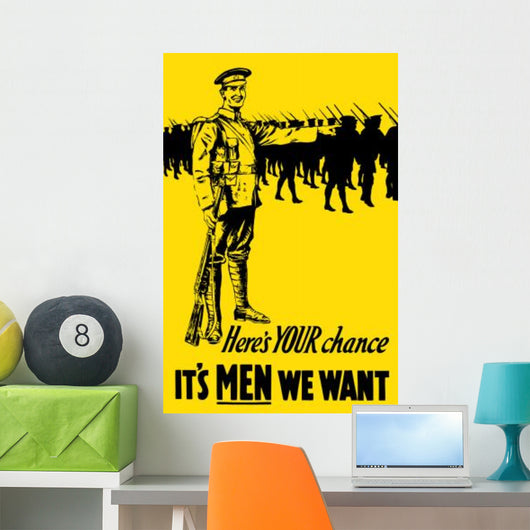 Vintage World War One Wall Decal Design 5