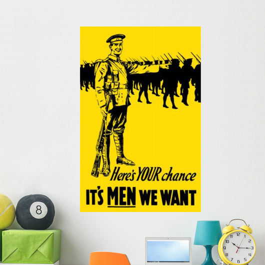 Vintage World War One Wall Decal Design 5
