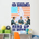 Three Man Talking and Wall Decal