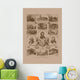Vintage American History Print Wall Decal Design 13