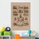 Vintage American History Print Wall Decal Design 13