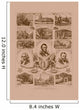 Vintage American History Print Wall Decal Design 13