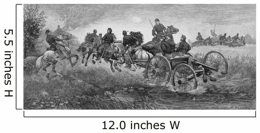 Vintage Civil War Print Wall Decal Design 7