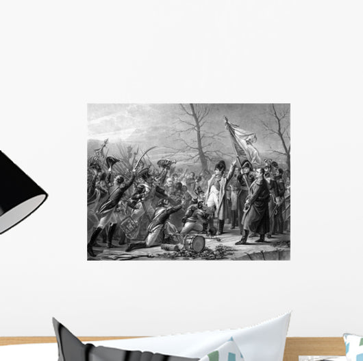 Vintage History Print Showing Wall Decal