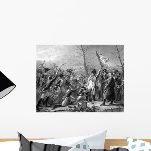 Vintage History Print Showing Wall Decal