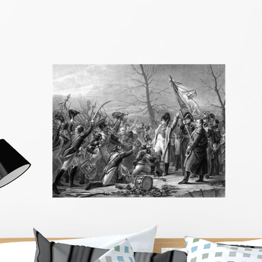 Vintage History Print Showing Wall Decal