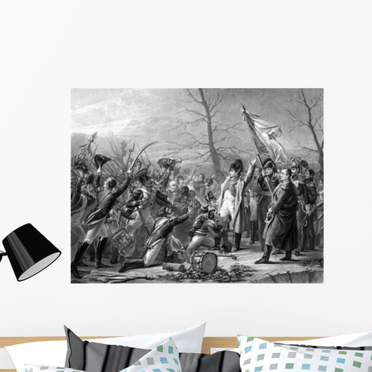 Vintage History Print Showing Wall Decal