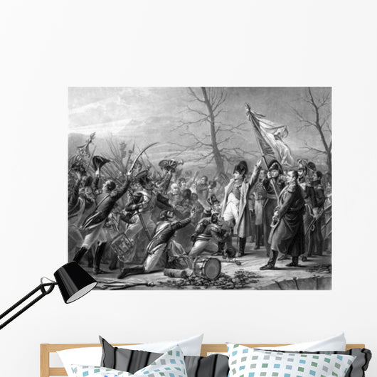 Vintage History Print Showing Wall Decal