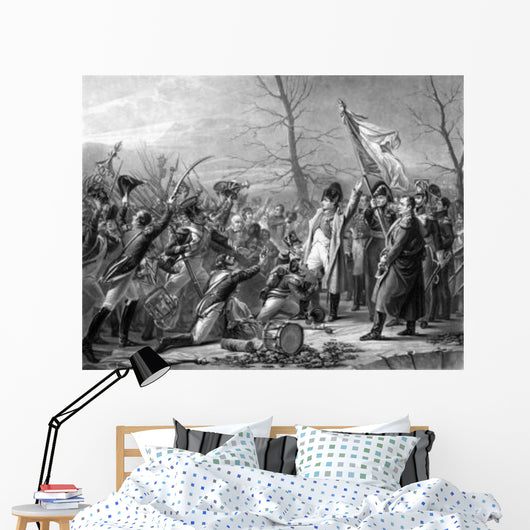 Vintage History Print Showing Wall Decal