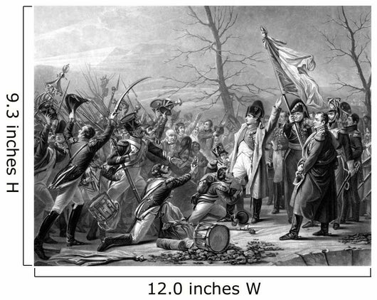 Vintage History Print Showing Wall Decal