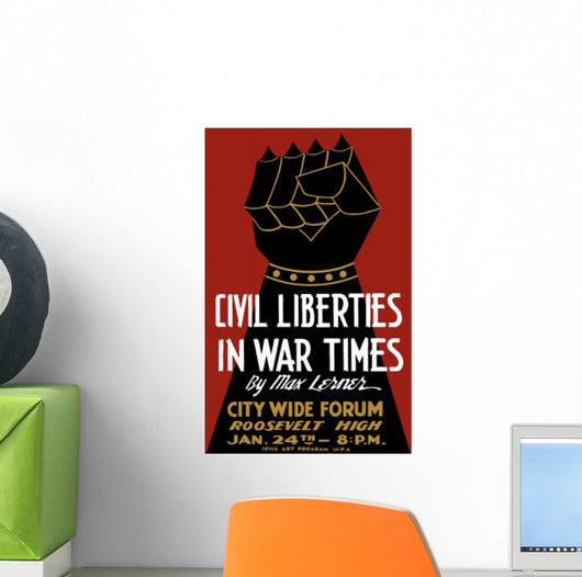 Vintage Wpa Poster Armored Wall Decal