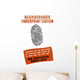 Vintage Wpa Poster Fingerprint Wall Decal