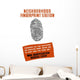 Vintage Wpa Poster Fingerprint Wall Decal