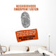Vintage Wpa Poster Fingerprint Wall Decal