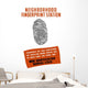 Vintage Wpa Poster Fingerprint Wall Decal