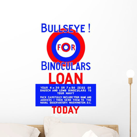 Vintage Wpa Poster Bulls-eye Wall Decal