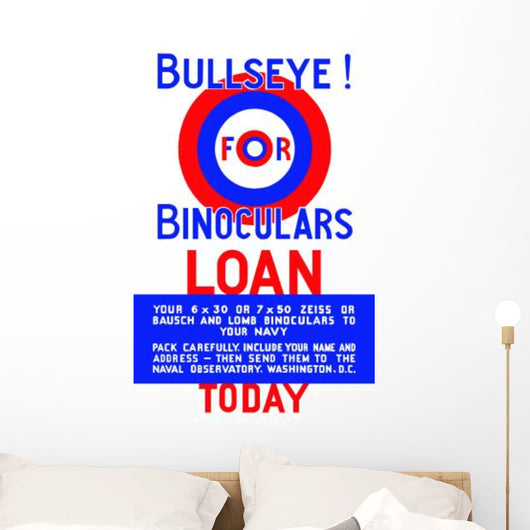Vintage Wpa Poster Bulls-eye Wall Decal