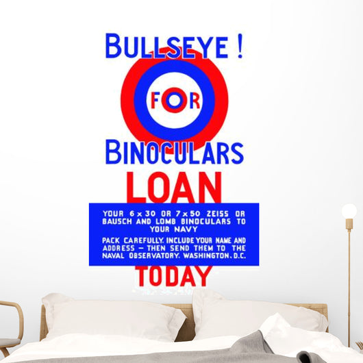Vintage Wpa Poster Bulls-eye Wall Decal