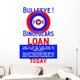 Vintage Wpa Poster Bulls-eye Wall Decal