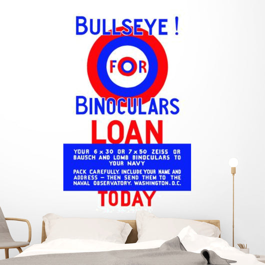 Vintage Wpa Poster Bulls-eye Wall Decal