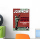 Vintage Wpa Poster Man Wall Decal Design 1