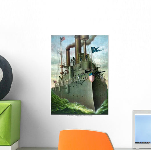 Vintage American History Print Wall Decal Design 6