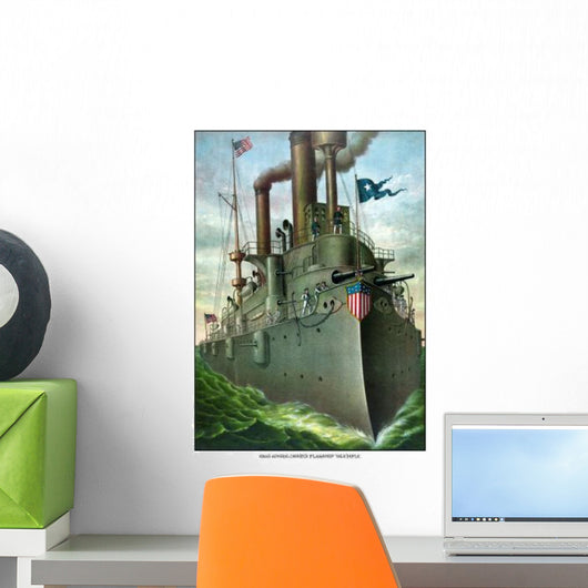 Vintage American History Print Wall Decal Design 6