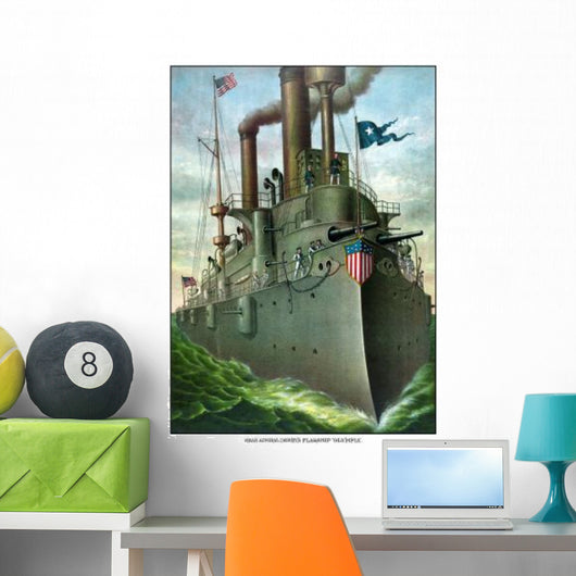 Vintage American History Print Wall Decal Design 6