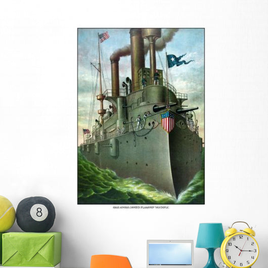 Vintage American History Print Wall Decal Design 6