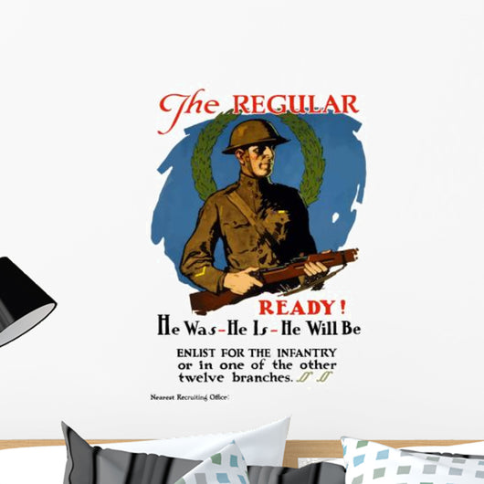 Vintage World War I Wall Decal Design 11