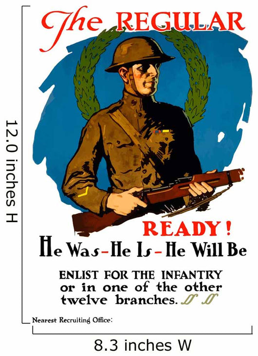 Vintage World War I Wall Decal Design 11