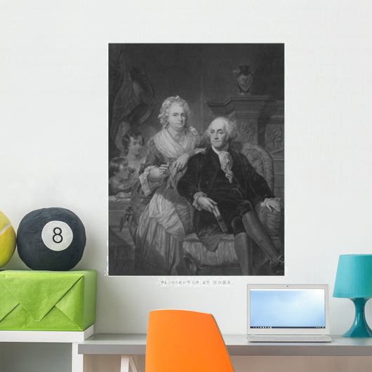Vintage American History Print Wall Decal Design 3