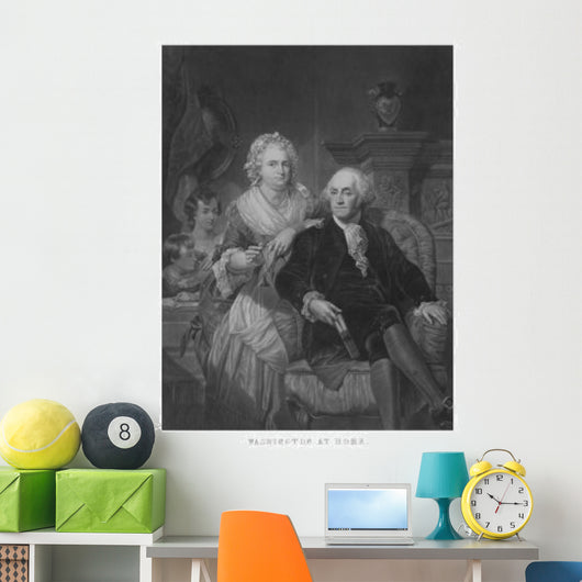 Vintage American History Print Wall Decal Design 3