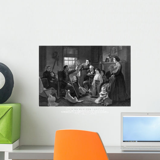 Vintage Civil War Print Wall Decal Design 4